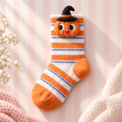 Livenoraq® Halloween Pumpkin Witch Hat Crew Socks