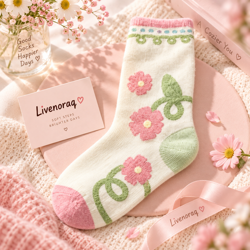 Livenoraq® Floral Cozy Crew Socks